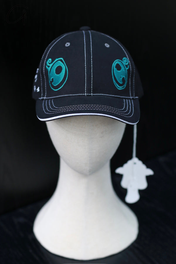VeniceW 24 spring and summer canvas logo embroidered peaked cap series VCW-H0-HEILV black and green
